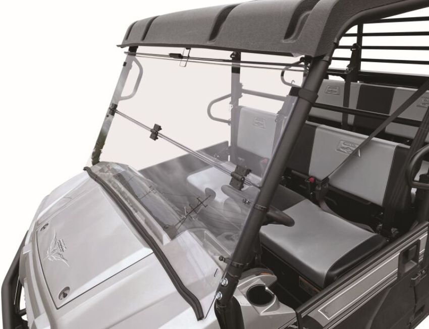 QuadBoss 375787 16-22 Kawasaki KAF820 Mule Pro-DX Windbreak Folding Windshield