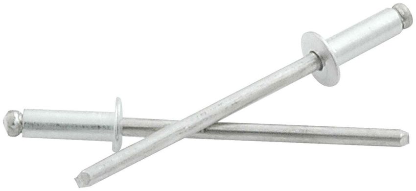 ALLSTAR PERFORMANCE ALL18191 1/8in Alum Rivet Silver 25Pk   1/8in-1/4in