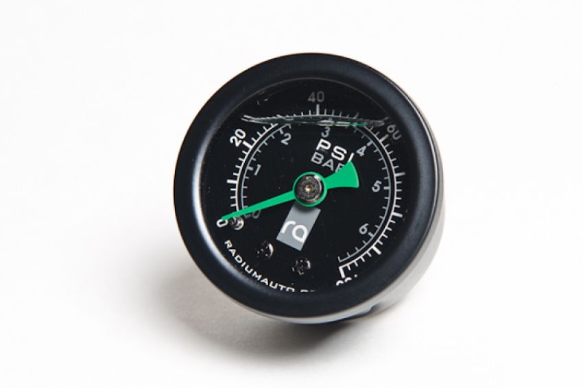 Radium Engineering 20-0029 FUEL PRESSURE GAUGE, 0-100 PSI