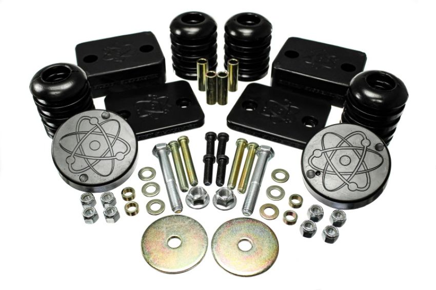 Energy Suspension 2.6115G 18-20 Jeep Wrangler JL Black Front Bump Stop Set (Set of 2)
