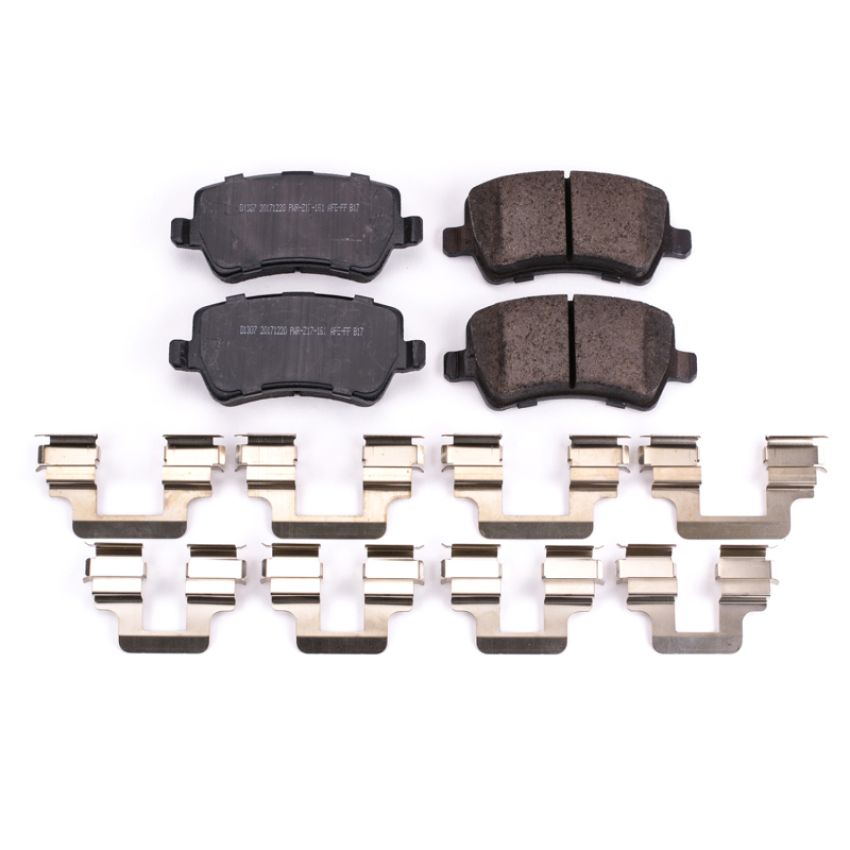 PowerStop 17-1307 PowerStop - Z17 Low-Dust Ceramic Brake Pads with Hardware