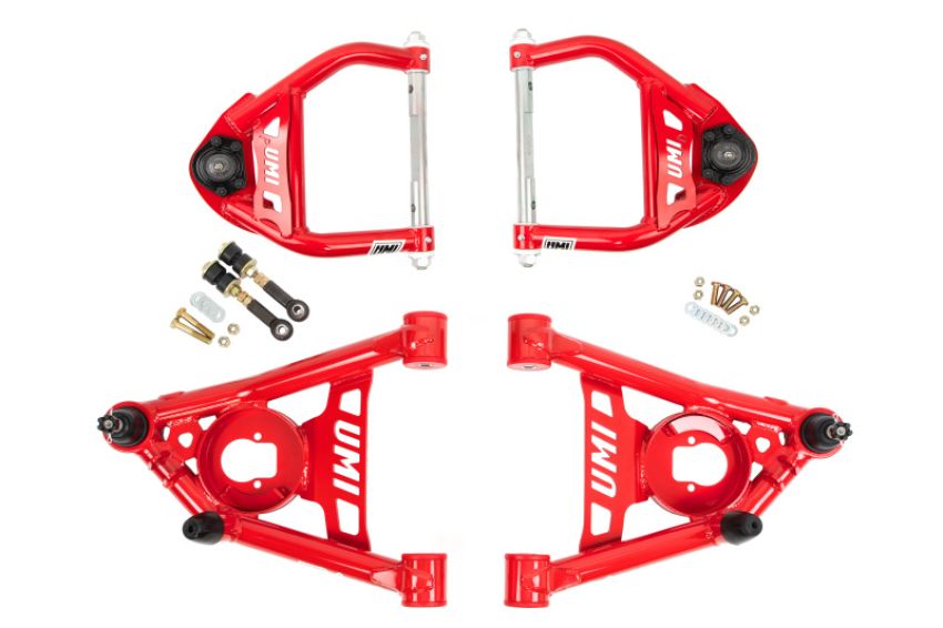 UMI Performance 403133-1-R 64-72 GM A-Body Front A-arm Kit 1/2in taller upper ball joints