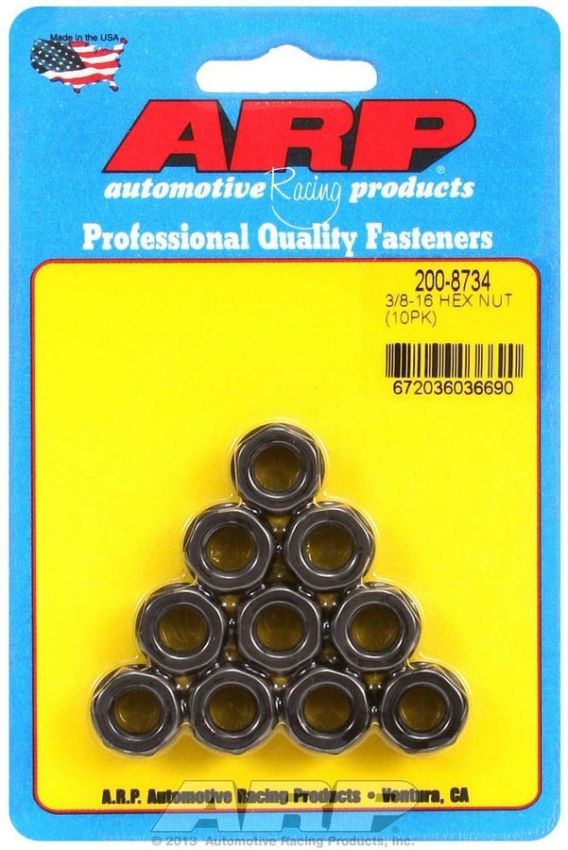 ARP ARP200-8734 Hex Nuts - 3/8-16 (10)