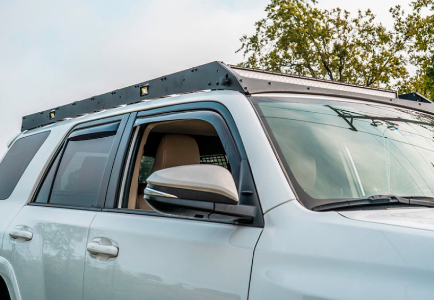 Cali Raised LED CR2832 Cali Raised 10-24 Toyota 4Runner Premium Roof Rack - Combo Beam/No Switch/Cut Outs Only