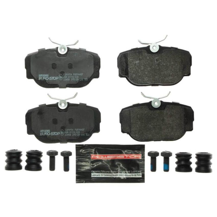 PowerStop ESP0954 EuroStop ECE-R90 Certified Brake Pad Set