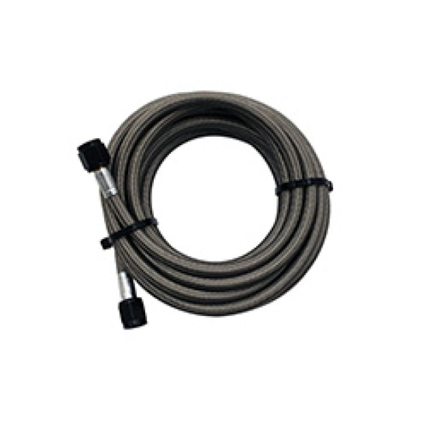Snow Performance SNO-800-BRD 5' Stainless Steel Braided Water Methanol Line (4AN BLACK)