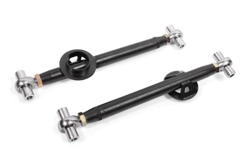 BMR Suspension MLCA746H BMR 79-04 Ford Mustang Double Adj. Lower Control Arms - Black Hammertone