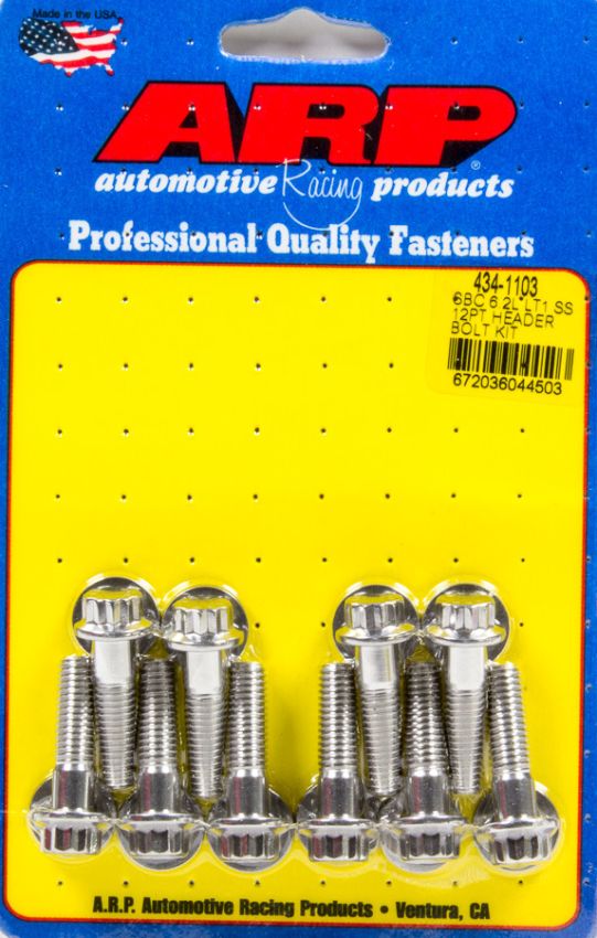 ARP ARP434-1103 Header Bolt Kit - GM LT1 6.2L 12pt S/S