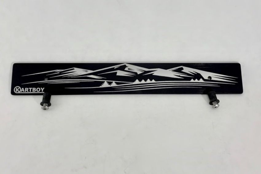 Kartboy KB-055-PL-MTN Front Plate Delete w/Mountain Logo