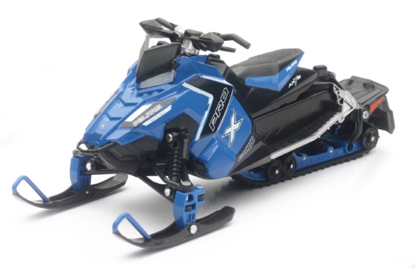 New Ray Toys 57783B Polaris Switchback Pro-X 800 Snowmobile (Blue)/ Scale - 1:16