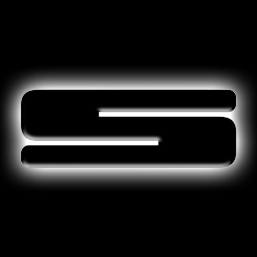 Oracle Lighting 3141-S-001 Universal Illuminated LED Letter Badges - Matte Black Surface Finish - S