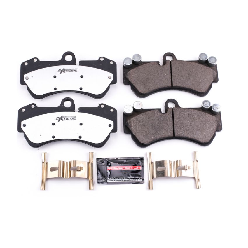 PowerStop Z26-1007 PowerStop - Z26 Performance Carbon-Fiber Ceramic Brake Pads with Hardware Kit