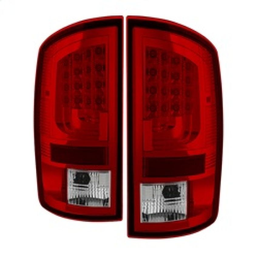 SPYDER 5081827 LED Tail Lights - Version 2 - Red Clear