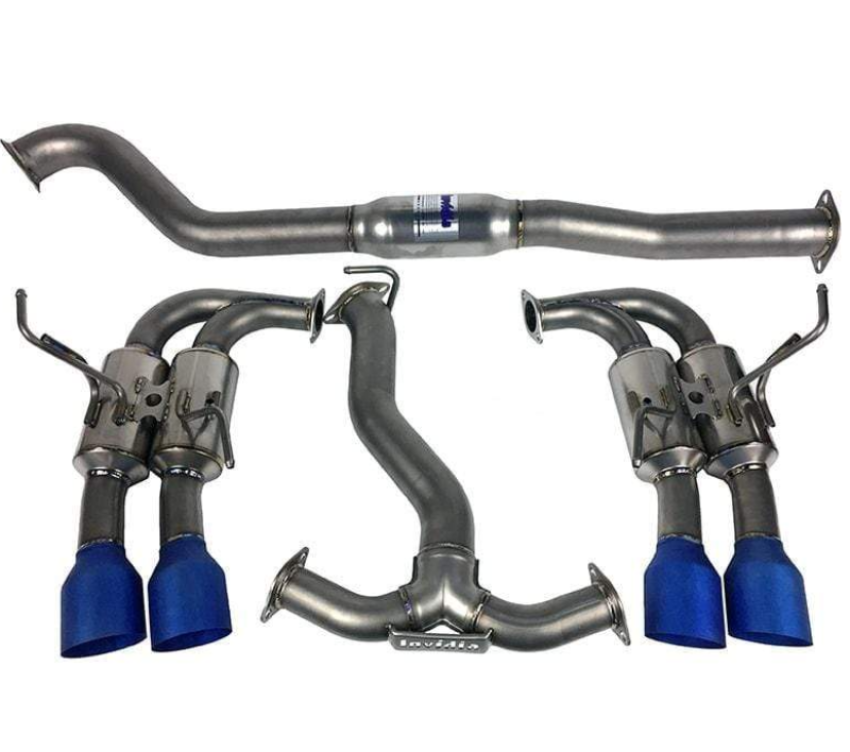 Invidia HS11STI5TG4ST 11-14 WRX/STi Gemini 80mm Full Titanium 101mm Quad Tip Cat-Back Exhaust