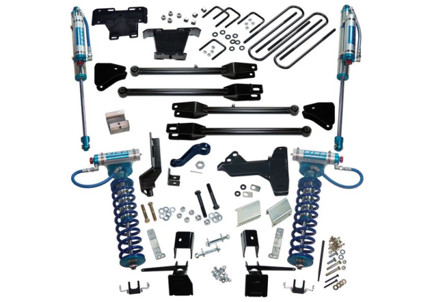 Superlift K171KG 17-19 Ford F-250 SD 6in 4in Lift Kit w/4-Link King Front Coilovers/Rear Reservoir Shocks
