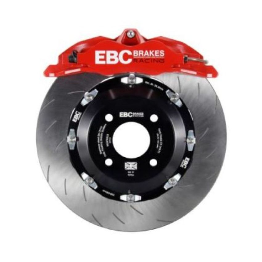 EBC BBK023RED-1 Racing 04-09 Volkswagen GTI (Mk5) Red Apollo-4 Calipers 330mm Rotors Front Big Brake Kit