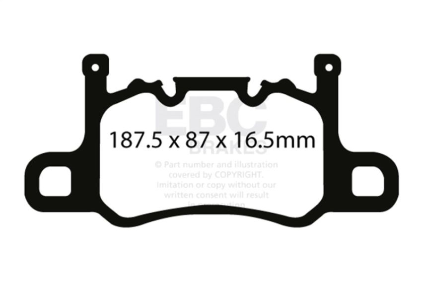 EBC Brakes DP42207R Yellowstuff Street And Track Brake Pads