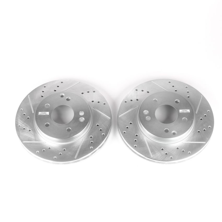 PowerStop EBR859XPR PowerStop Evolution Performance Drilled, Slotted & Plated Brake Rotor Pair