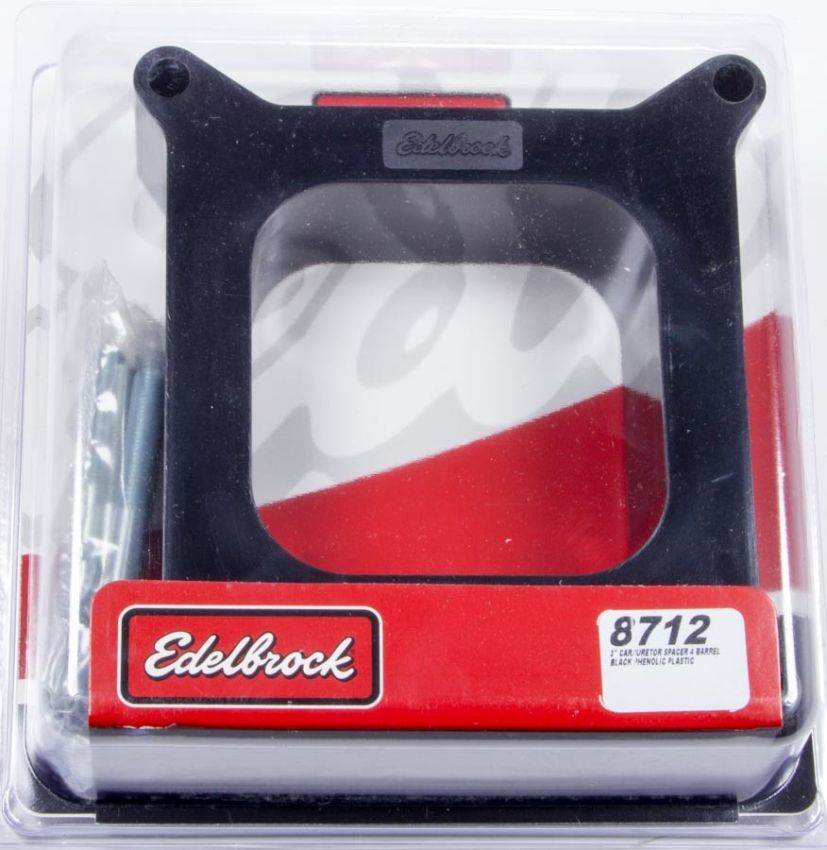 EDELBROCK EDE8712 Carburetor Spacer - 2in Open