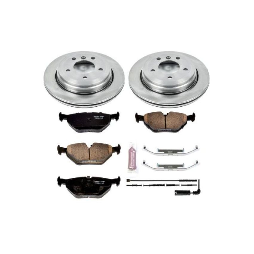 PowerStop KOE2970 OE Stock Replacement Low-Dust Ceramic Brake Pad and Rotor Kit