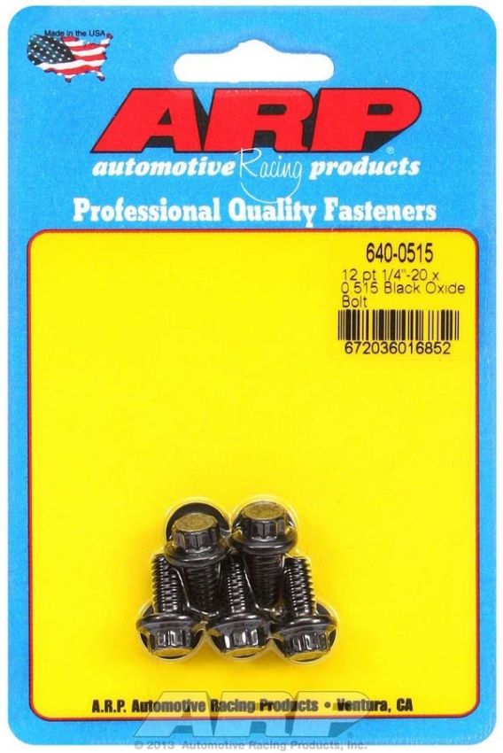ARP ARP640-0515 Bolt Kit - 12pt. (5) 1/4-20 x .515