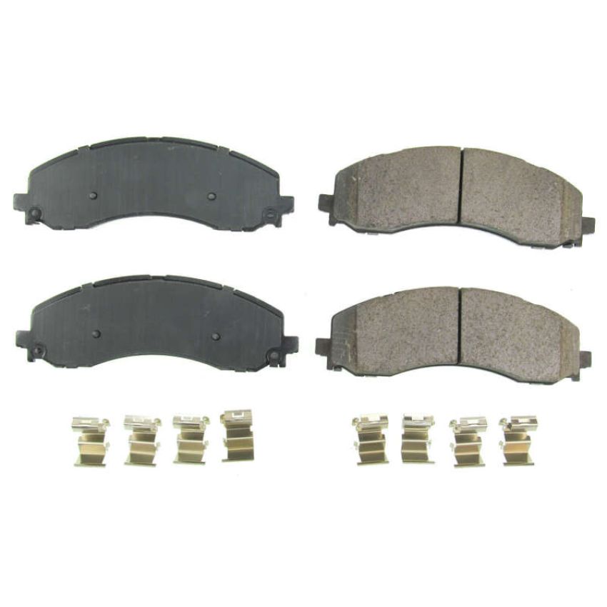 PowerStop 17-2223 PowerStop - Z17 Low-Dust Ceramic Brake Pads with Hardware
