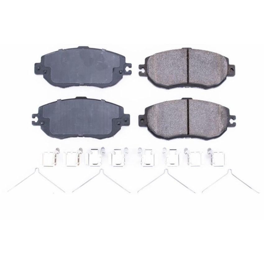 PowerStop 17-612 PowerStop - Z17 Low-Dust Ceramic Brake Pads with Hardware