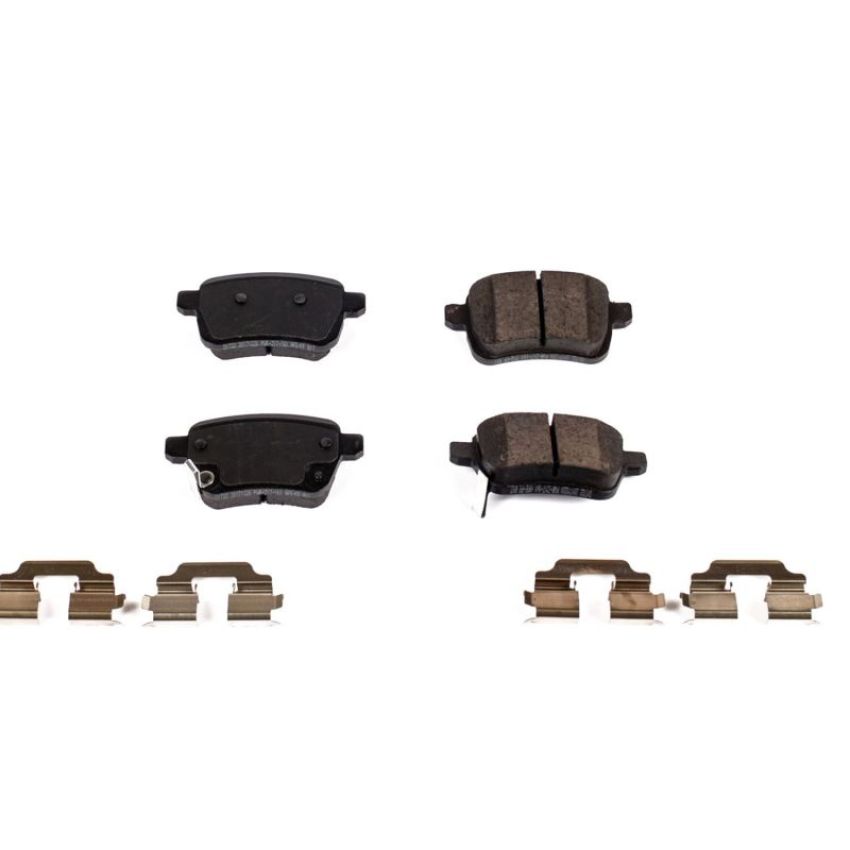 PowerStop 17-1722 PowerStop - Z17 Low-Dust Ceramic Brake Pads with Hardware