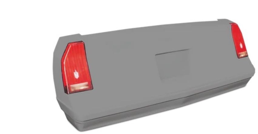 FIVESTAR FIV021-450-G 88 Monte Bumper Cover Gray Plastic