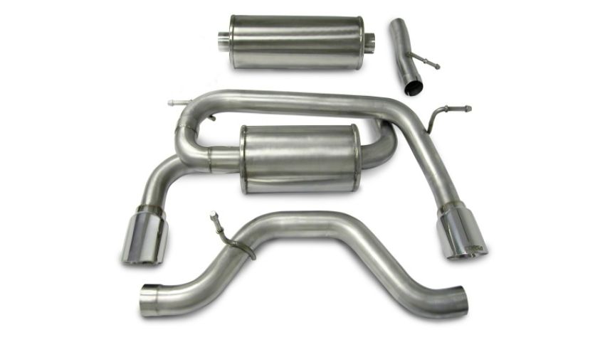 CORSA Performance 14212 Corsa 2006-2008 Hummer H3 3.5L Polished Sport Cat-Back Exhaust