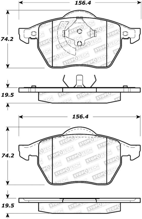 Stoptech 308.06870 Street Brake Pads