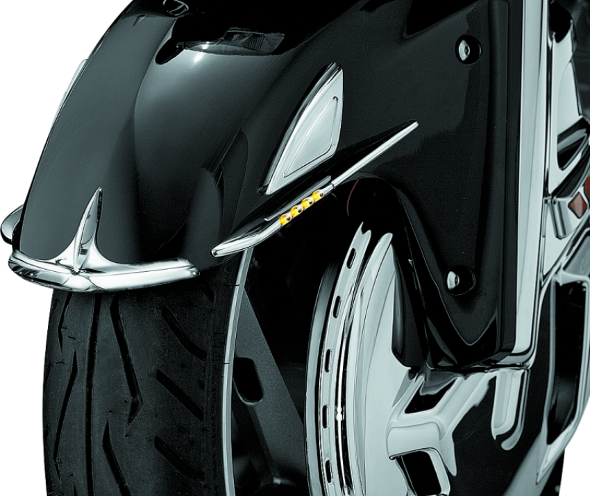 Kuryakyn 7321 Front Fender Tip 01-17 Honda GL1800 Chrome