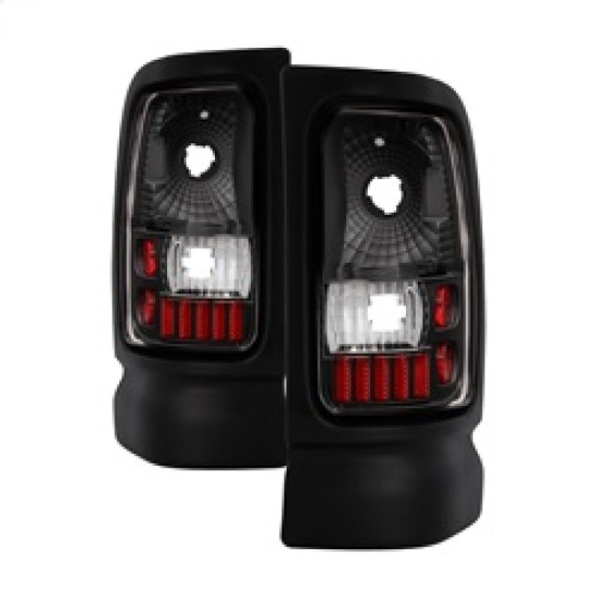 SPYDER 5012753 Xtune Dodge Ram 1500/2500/3500 94-01 Euro Style Tail Lights Black ALT-ON-DRAM94-BK