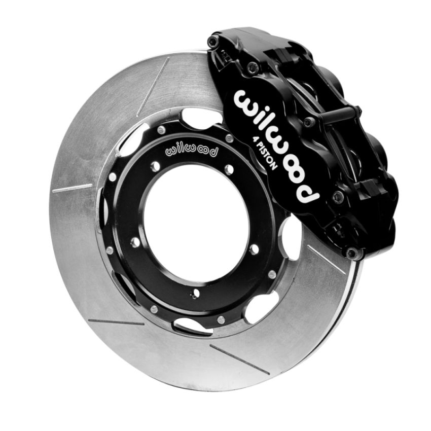 Wilwood 140-16937 69-74 Porsche 911 Front Superlite Brake Kit 3in MT Slotted Face - Black