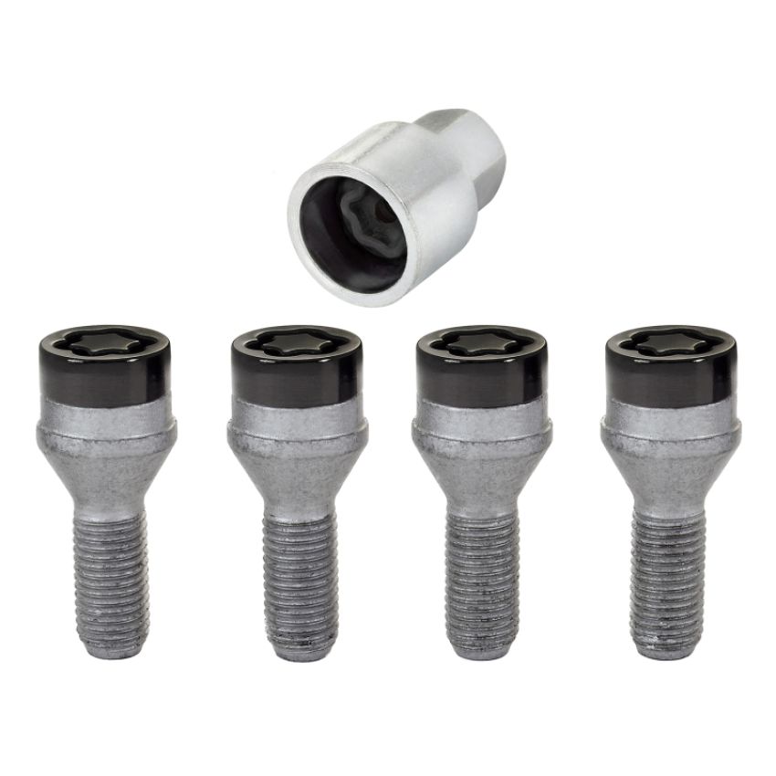 McGard (27361 MCG LOCK SET M12X1.25 BOLT CONE SEAT (19MM HEX)(Black))