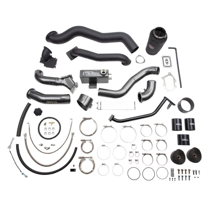 Wehrli WCF100570-BS 01-04 Chevrolet 6.6L LB7 Duramax S400 Twin Turbo Kit (No Turbo) - Bengal Silver