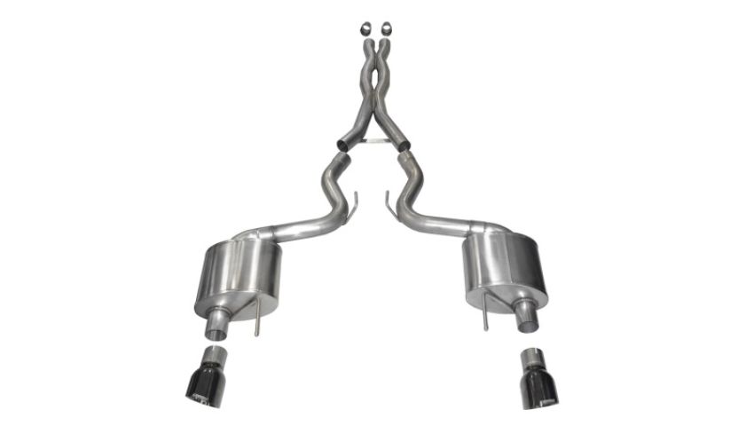 CORSA Performance 14328BLK Corsa 2015-2017 Ford Mustang GT Fastback 5.0 3in Xtreme Cat Back Exhaust w/ Dual Black 4.5in Tips