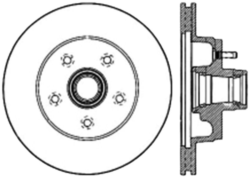 Stoptech 127.80003L Slotted & Drilled Sport Brake Rotor
