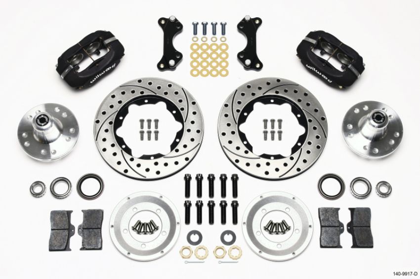Wilwood 140-9917-D Forged Dynalite Front Kit 11.00in Drilled WWE ProSpindle