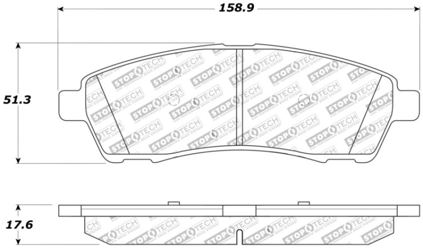 Stoptech 309.07570 Performance Brake Pads