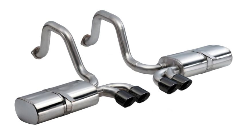 CORSA Performance 14111BLK Corsa 1997-2004 Chevrolet Corvette C5 Z06 5.7L V8 Black Sport Axle-Back Exhaust