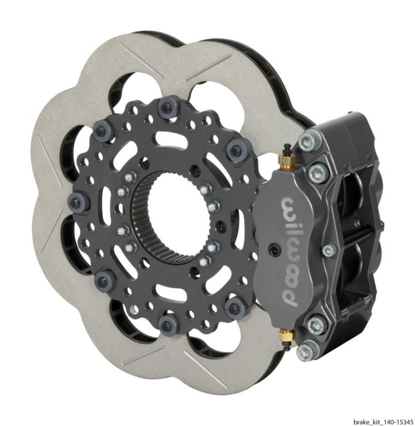 Wilwood 140-15345 Billet Narrow Dynalite Radial Mount Rear Inboard Sprint Kit 11.75in SuperAlloy Vented Rotor