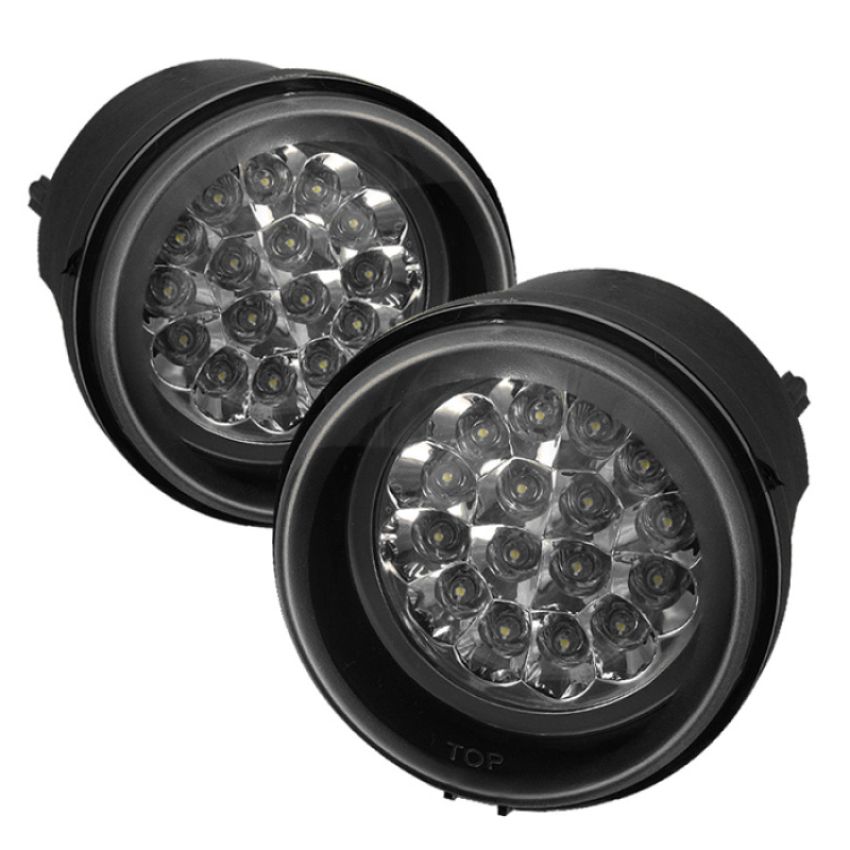 SPYDER 5015563 LED Fog Lights w/Switch - Clear