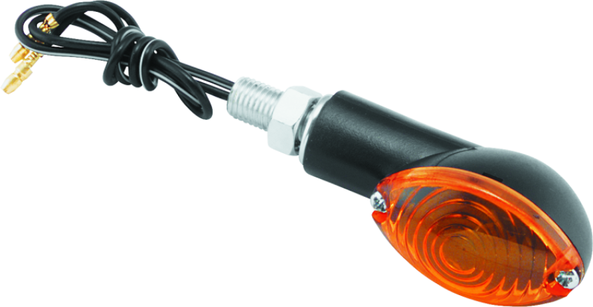 BikeMaster 266016 Ministalk Marker Light Oval - Black/Amber