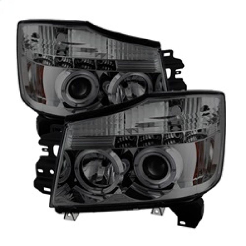 SPYDER 5033963 Projector Headlights - LED Halo - Smoke