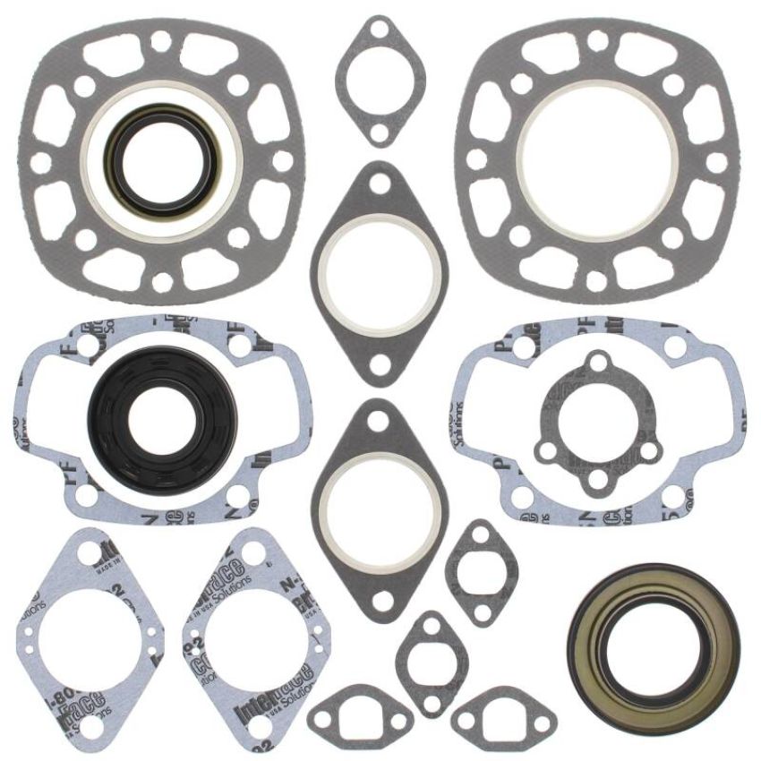 Vertex Pistons 711149 Vertex Gaskets 78-80 Kawasaki Invader Liquid LC/2 Complete Gasket Kit w/ Oil Seals