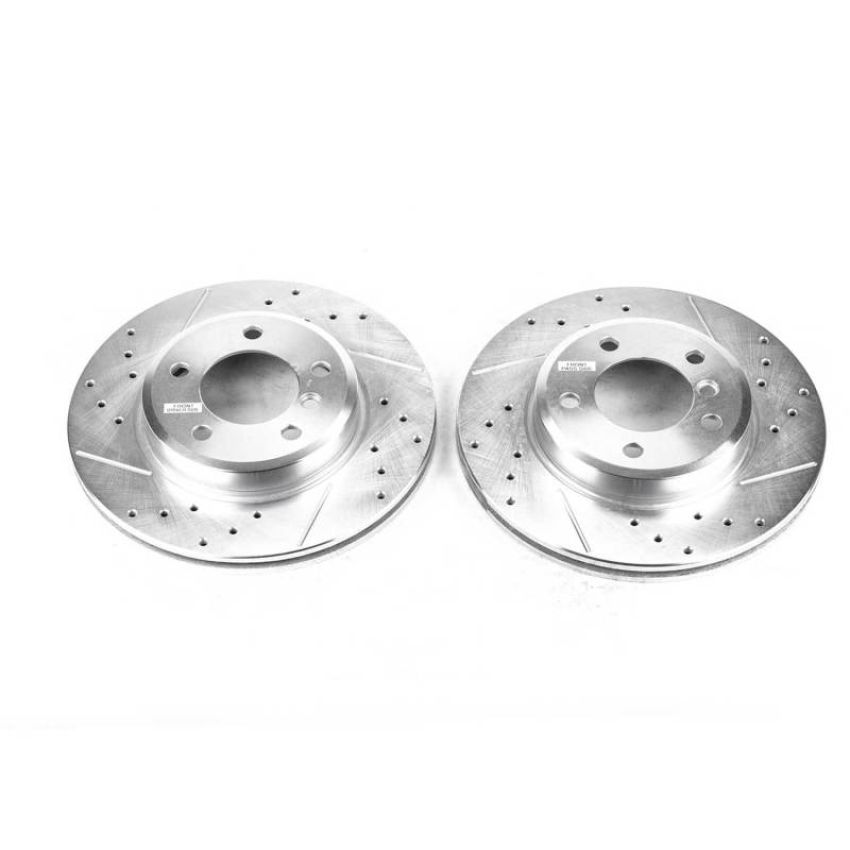 PowerStop EBR630XPR PowerStop Evolution Performance Drilled, Slotted & Plated Brake Rotor Pair