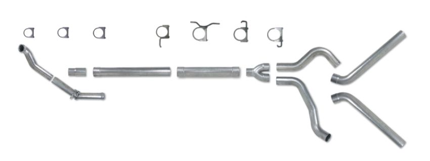 Diamond Eye Performance K4308A-RP Diamond Eye KIT 4in TB MFLR RPLCMENT PIPEDUALALUM94-97 5 7 3L F250/F350 PWRSTROKE NFS