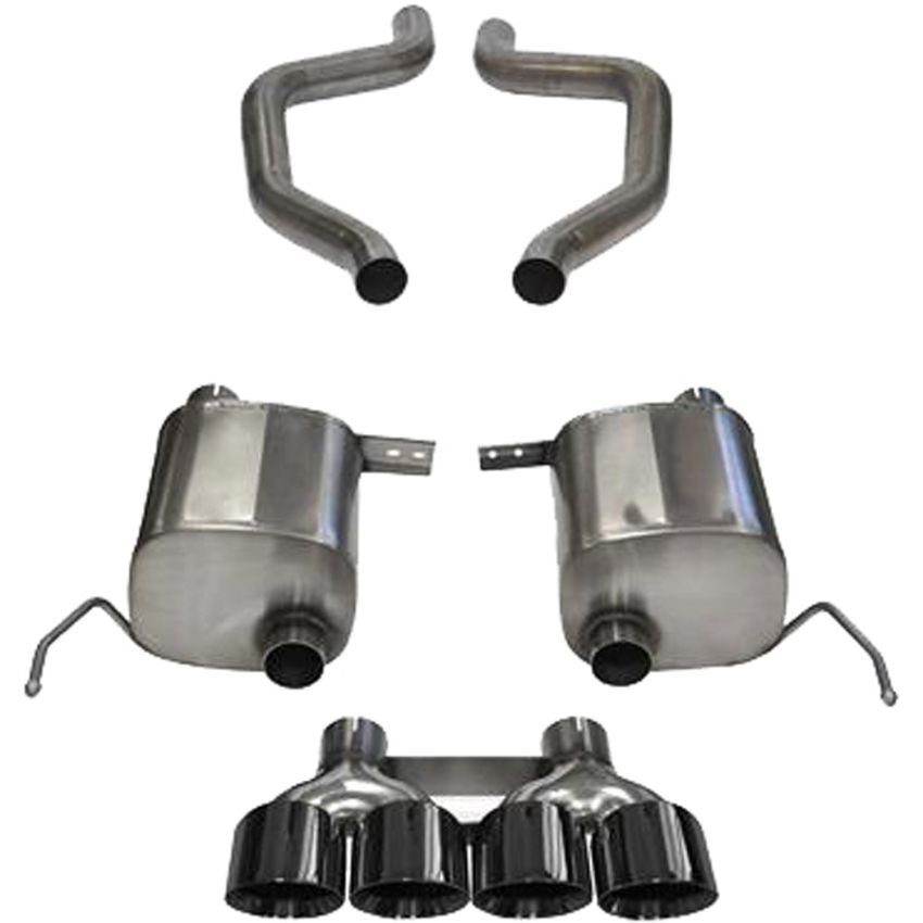 CORSA Performance 14766BLK Corsa 2017-2019 Chevy Corvette Z06 3in Axle Back Exhaust Black Quad 4.5in Tip (Xtreme)
