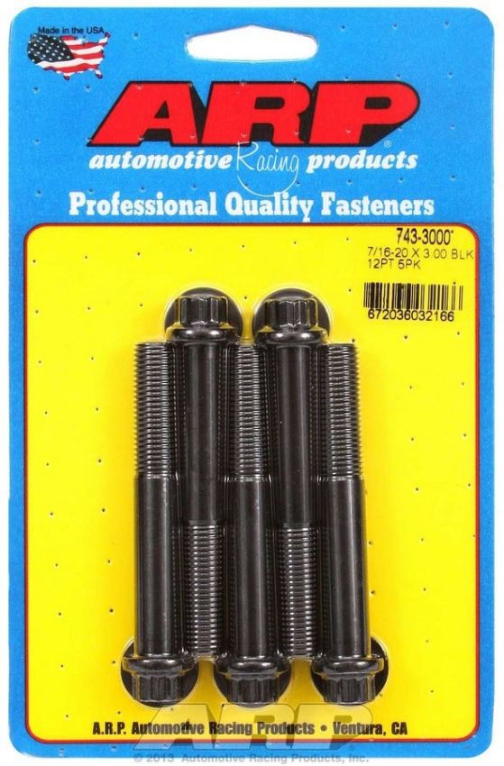 ARP ARP743-3000 Bolt Kit - 12pt. (5) 7/16-20 x 3.000